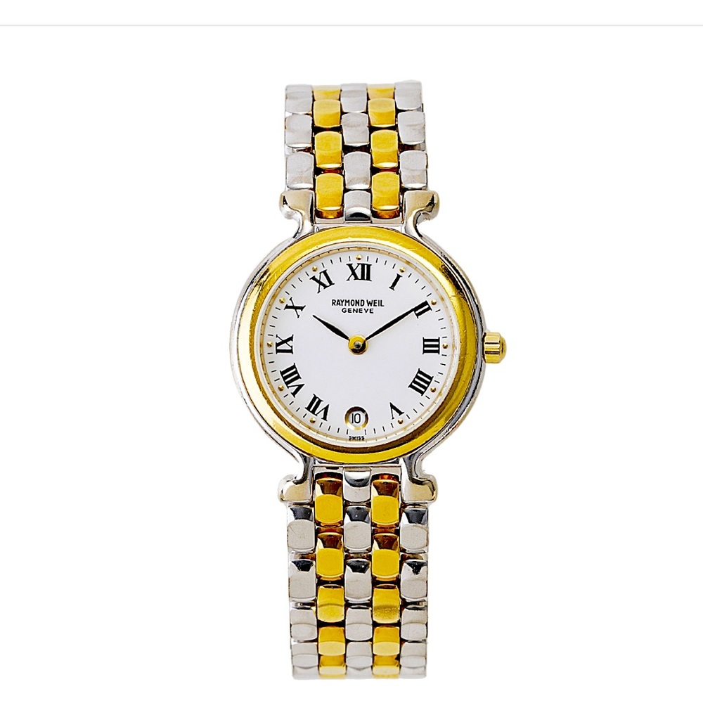 RAYMOND WEILL VINTAGE 24mm LADIES WATCH -Stainless steel/PVD. Style#9937-2